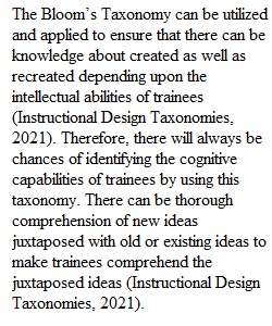 Topic 2 – Bloom’s Taxonomy